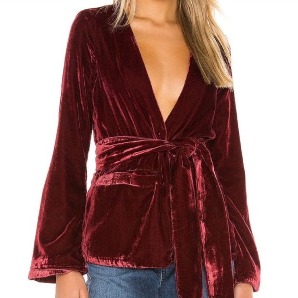 Tularosa velvet robe with belt